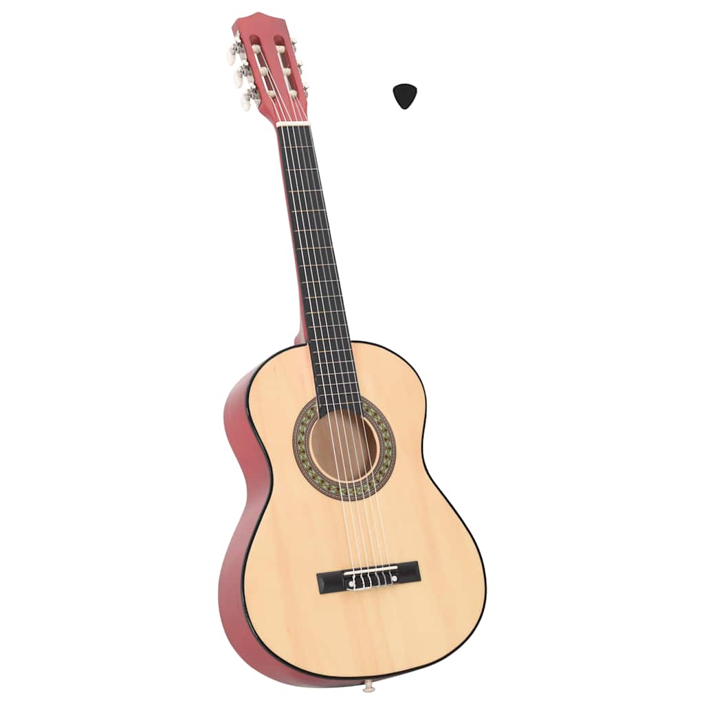 Guitarra clássica iniciantes/crianças 1/2 34" madeira de tilia