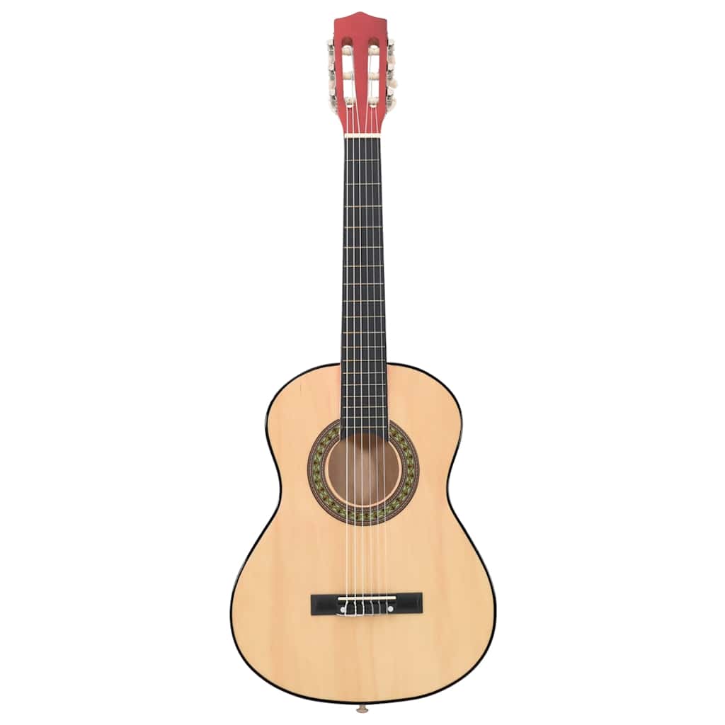 Guitarra clássica iniciantes/crianças 1/2 34" madeira de tilia