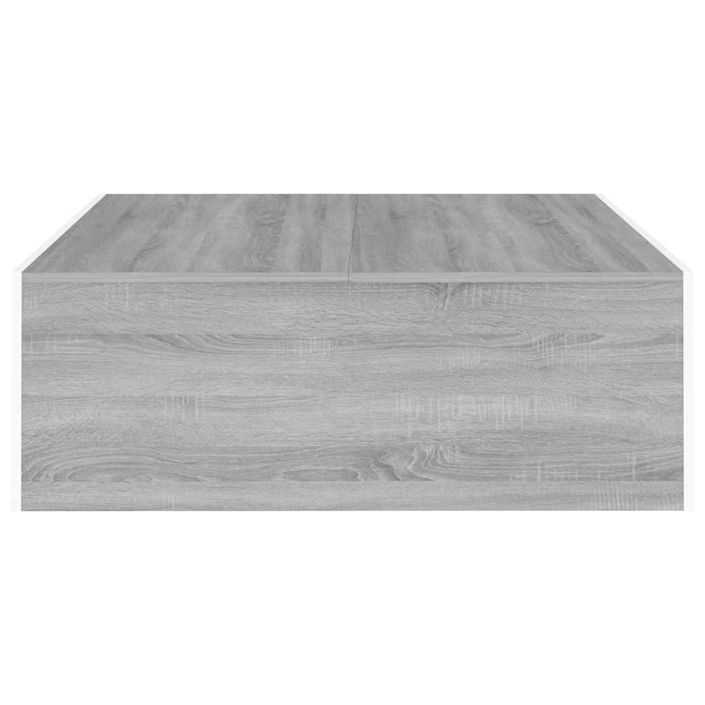 Mesa de centro 100x100x35 cm derivados de madeira cinza sonoma