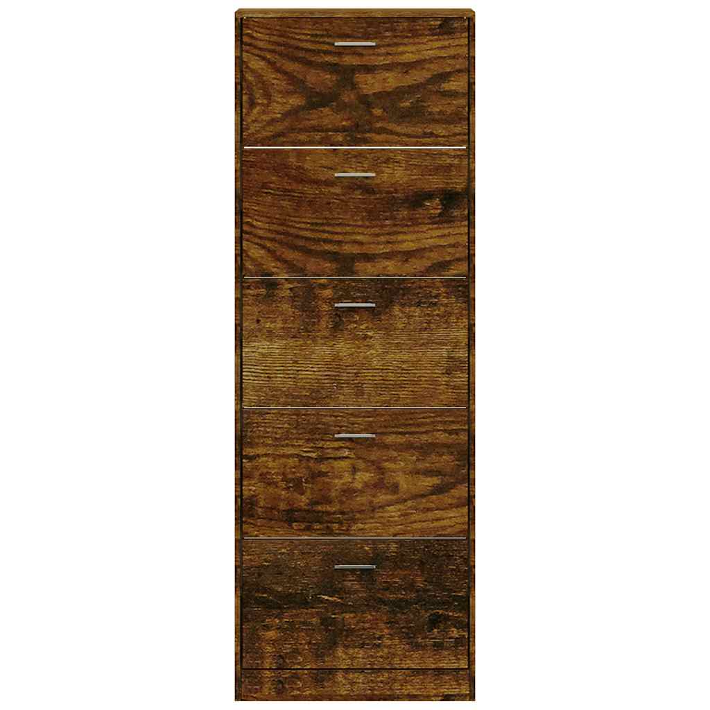 Sapateira 59x17x169 cm derivados de madeira carvalho fumado