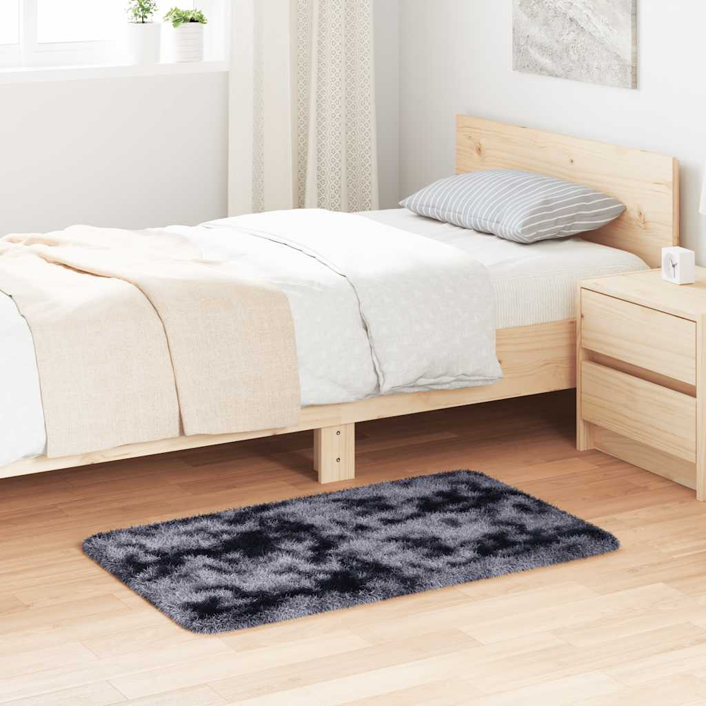 Tapete shaggy de pelo alto navarra 60x100 cm cinzento-escuro