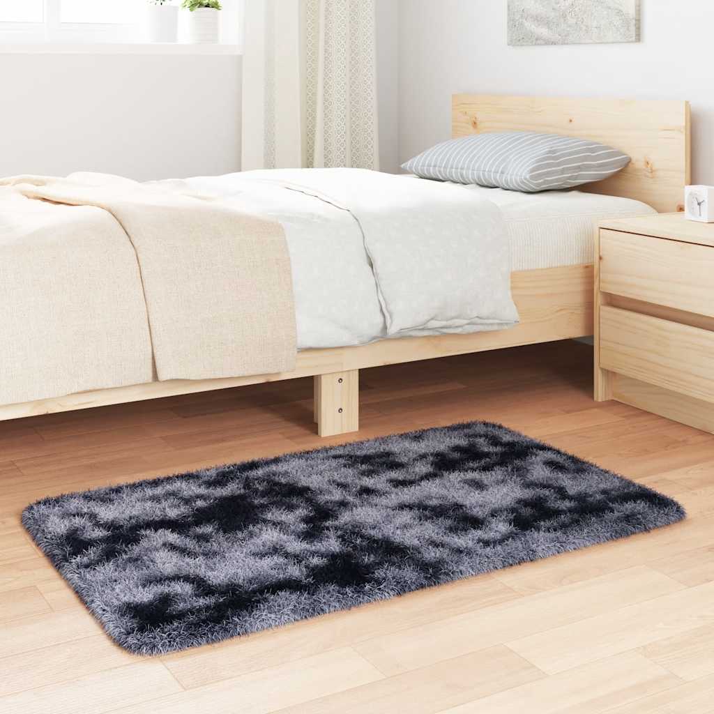 Tapete shaggy de pelo alto navarra 60x100 cm cinzento-escuro
