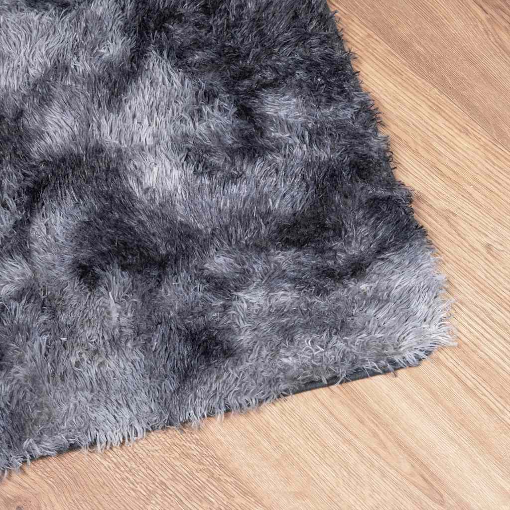 Tapete shaggy de pelo alto navarra 60x100 cm cinzento-escuro