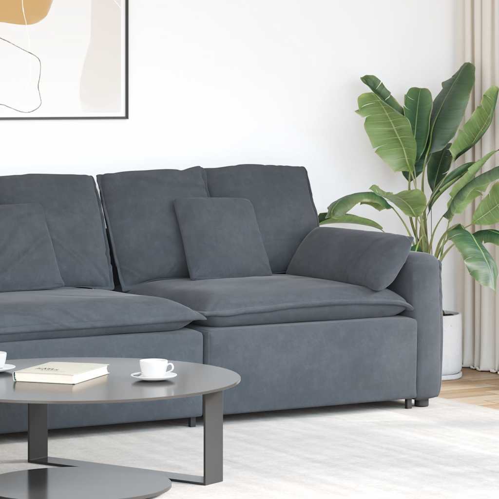 Módulo de sofá modular com braço e almofadões 100 cm