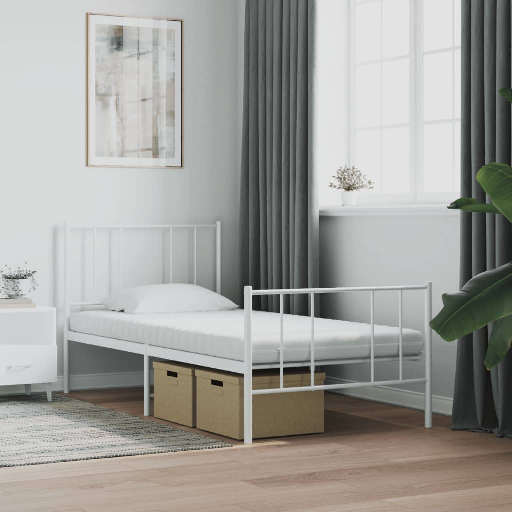 Colchões de espuma 2 pcs 90x200 cm 7 zonas dureza 20 ild branco