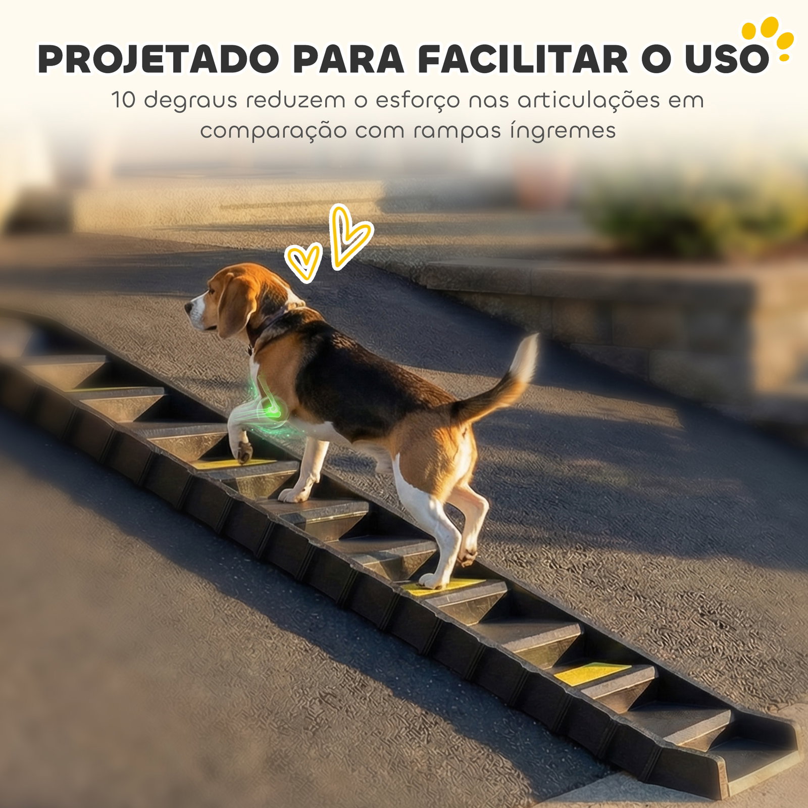 Rampa para cães dobrável 154 cm rampa para cães para carro e cama com 10 degraus antideslizantes suporta até 68 kg preto