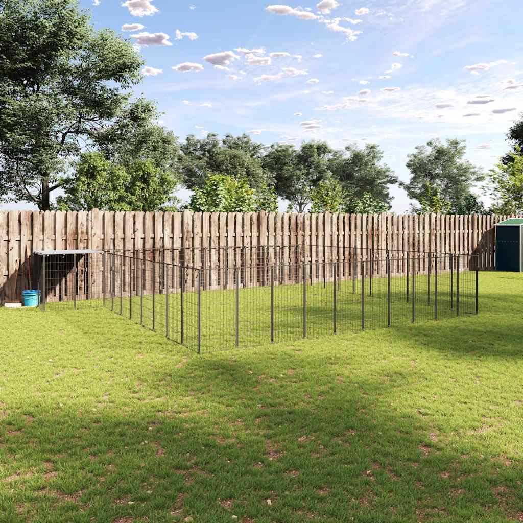 Canil 31,46 m² aço preto