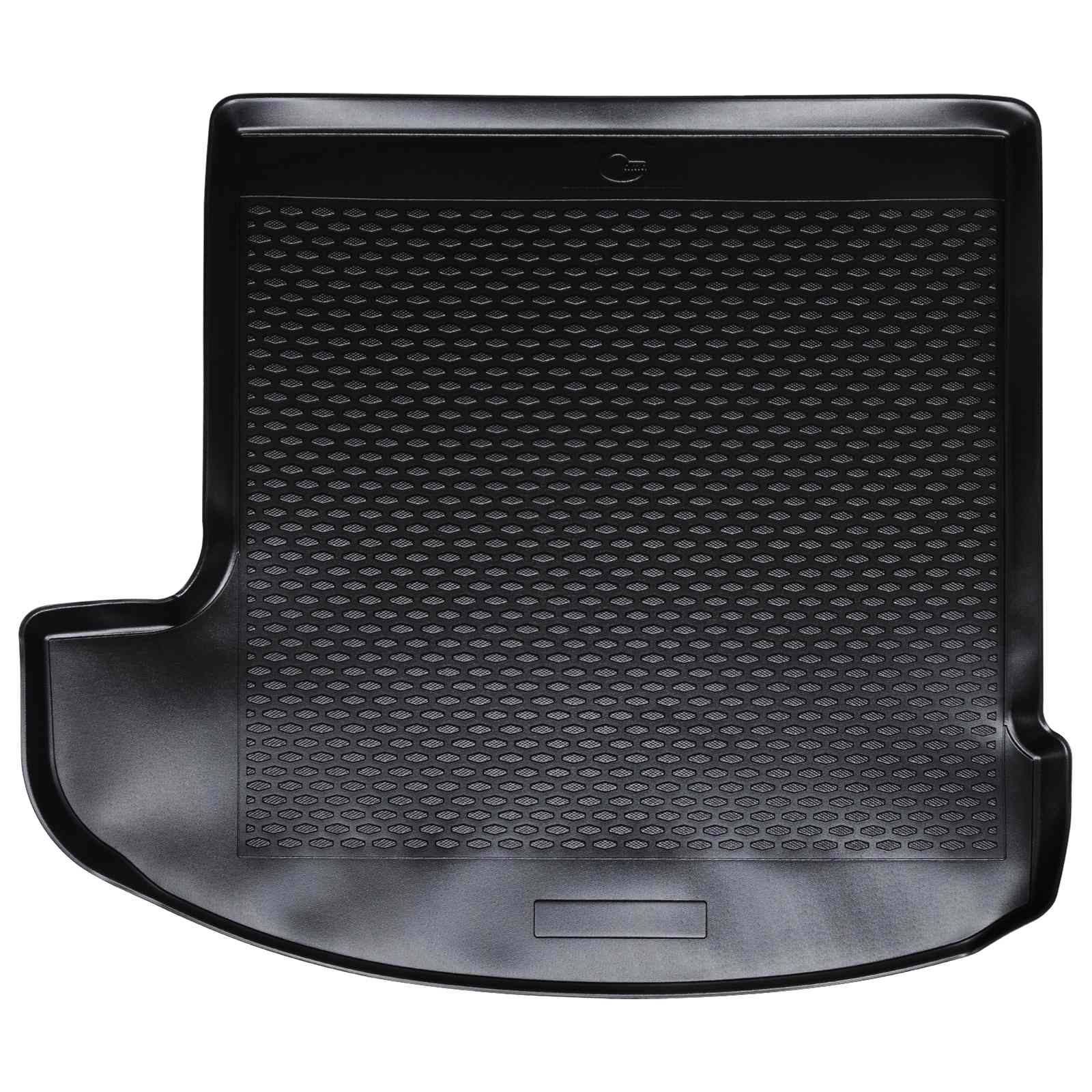 Tapete de porta-malas preto borracha