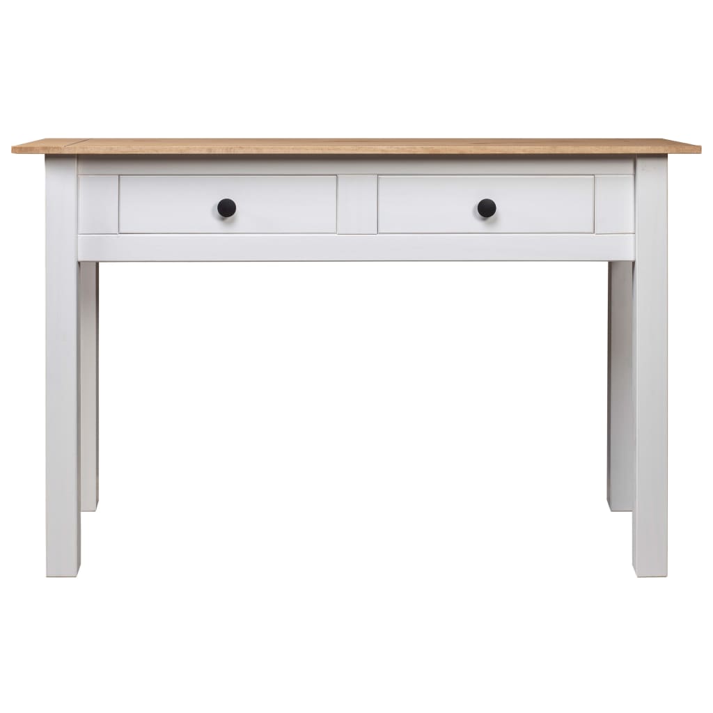 Mesa consola 110x40x72 cm pinho maciço panama branco