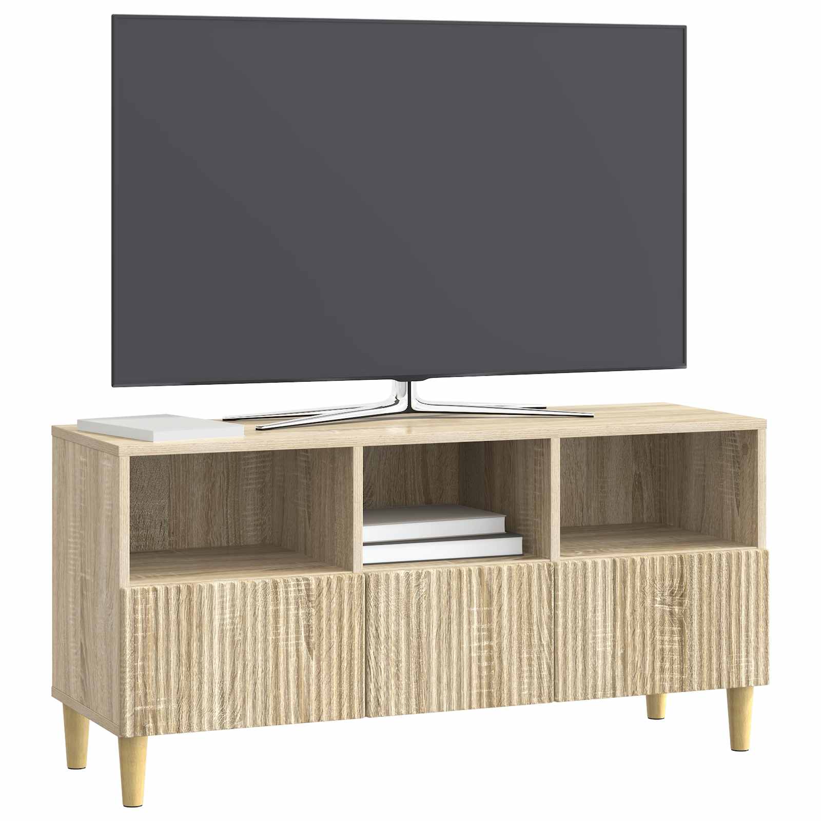 Gabinete para TV com gaveta carvalho sonoma 102 x 34,5 x 50 cm