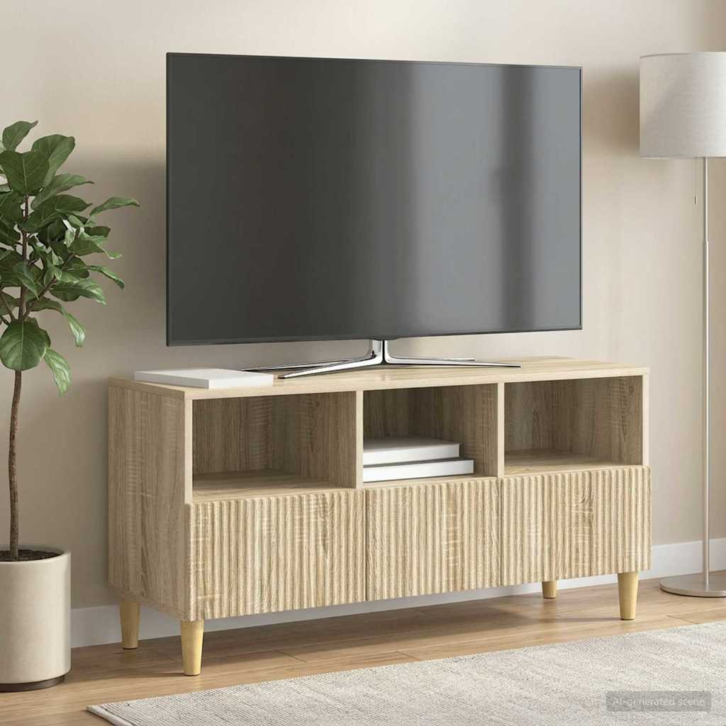 Gabinete para TV com gaveta carvalho sonoma 102 x 34,5 x 50 cm