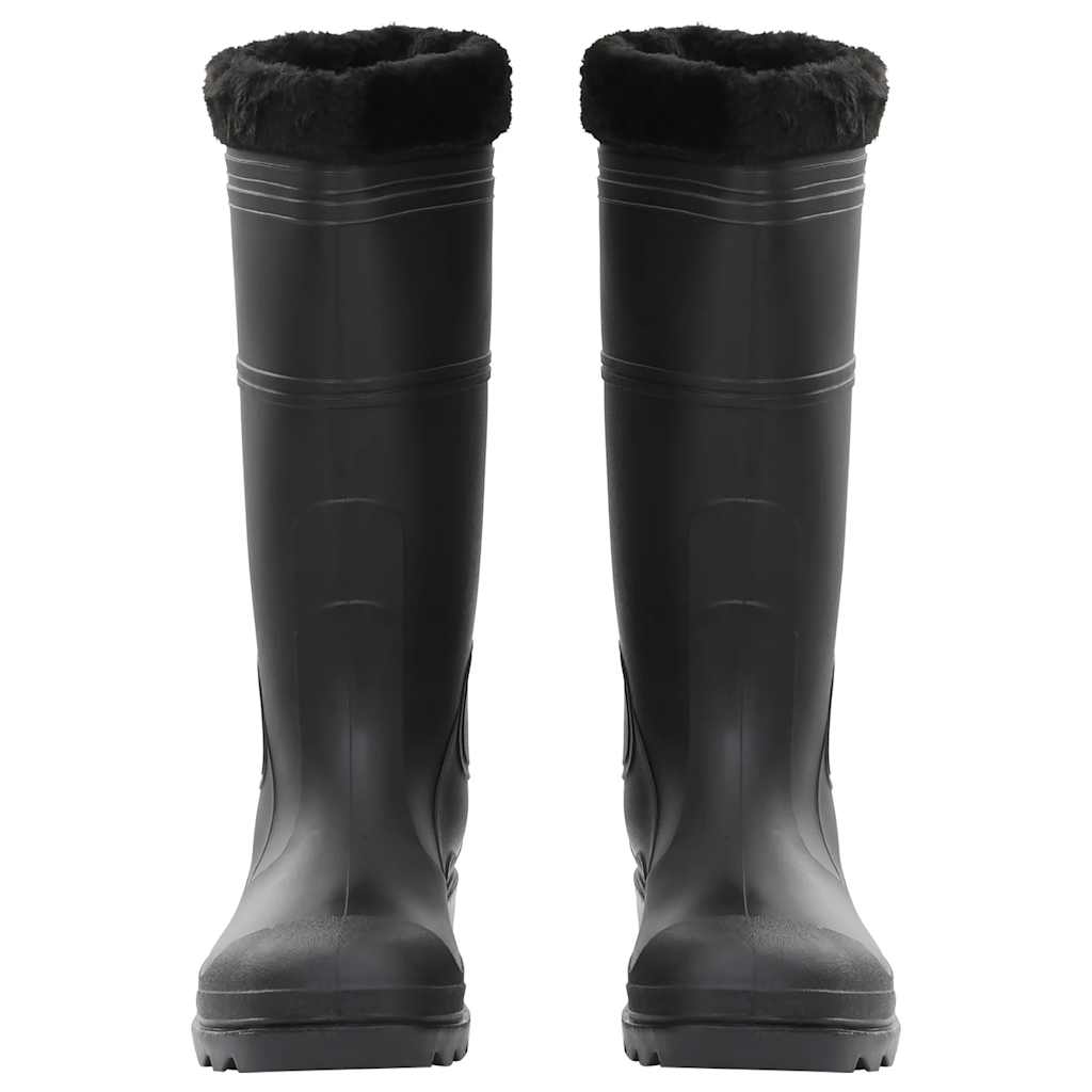 Galochas com meias removíveis tamanho 44 PVC preto