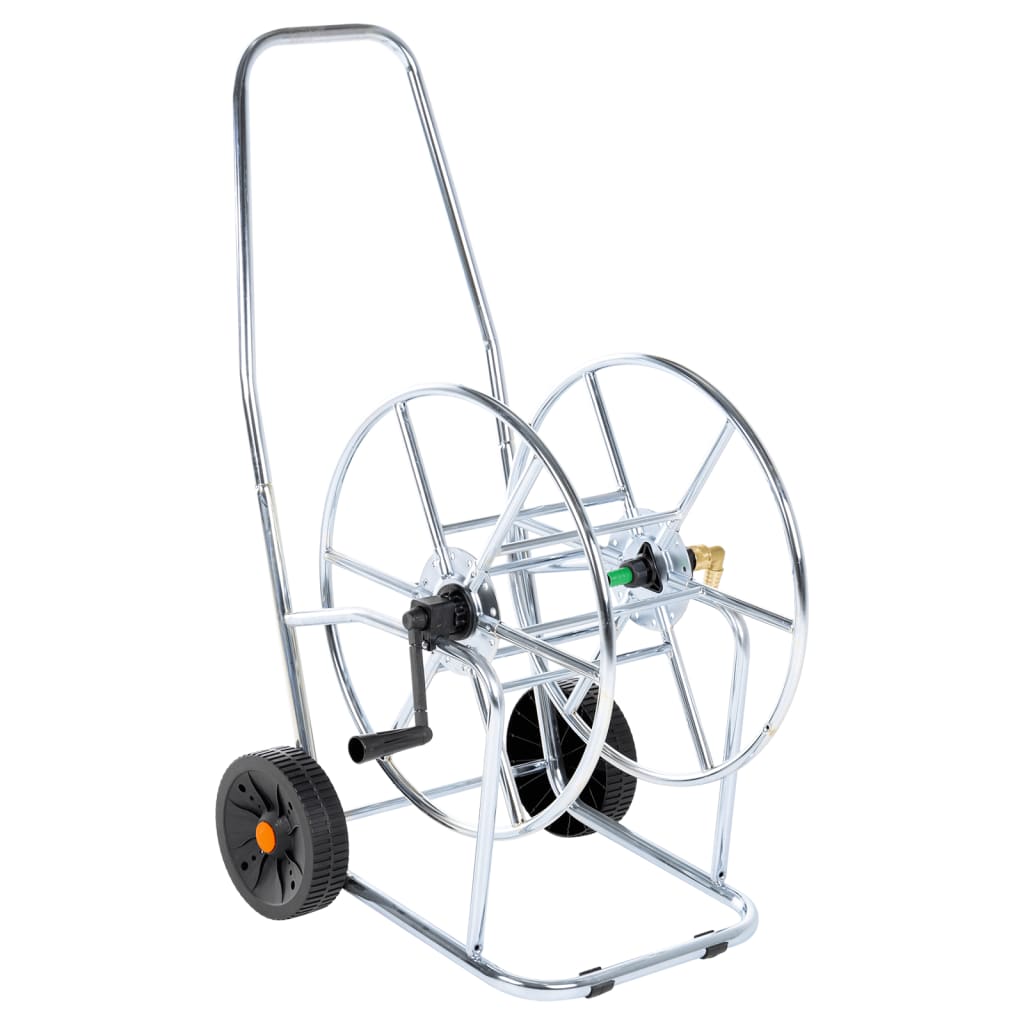 Carrinho enrolador para mangueira com 80 m 3/4" aço