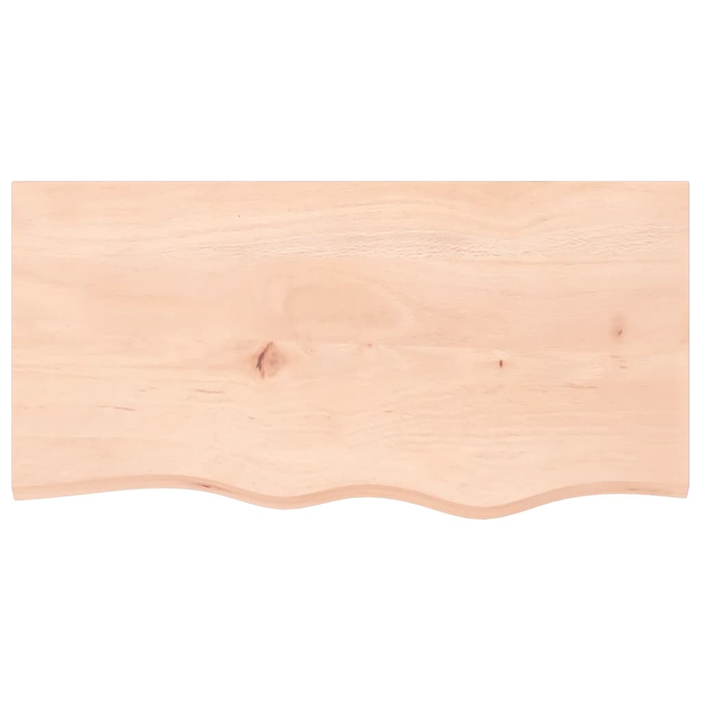 Prateleira de parede 80x40x(2-6) cm carvalho maciço não tratado