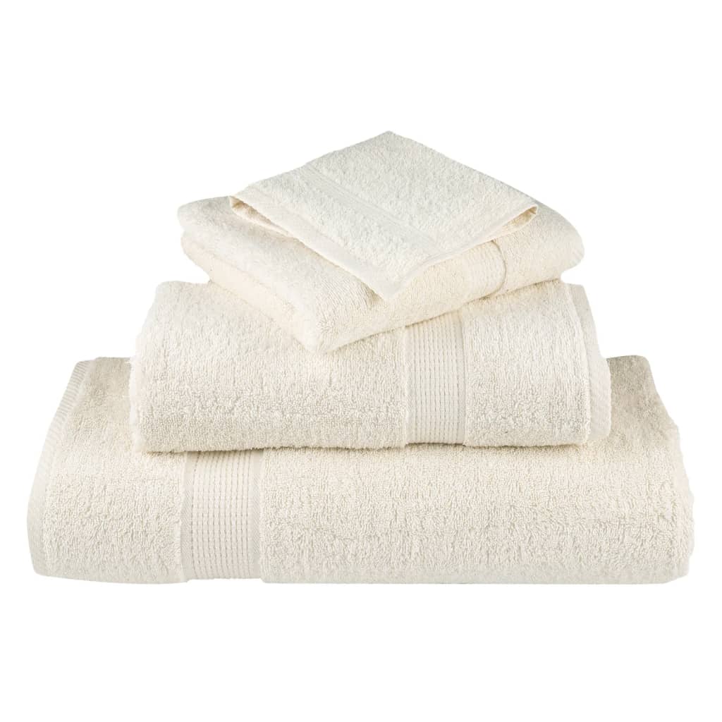 Toalhas de sauna premium solund 2 pcs 80x200 cm 600 gsm creme