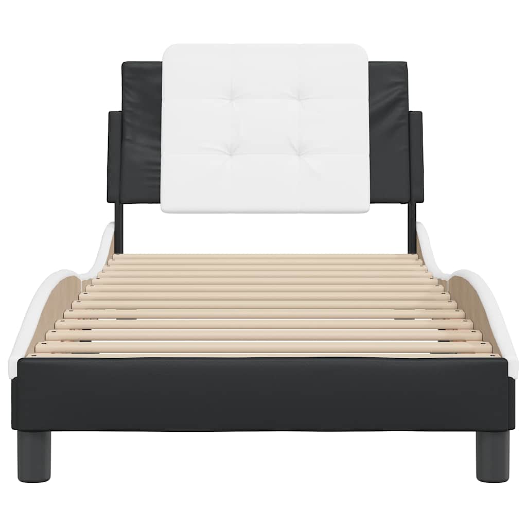 Estrutura de cama sem colchão zadar 100x200 cm couro artificial