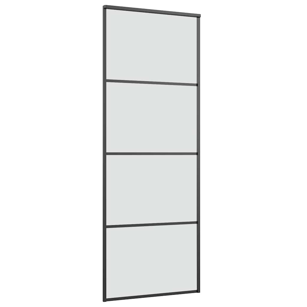 Porta deslizante c/ conj. ferragens 76x205cm vidro esg/alumínio