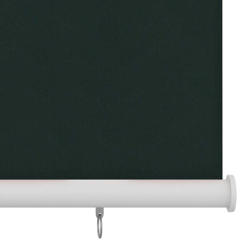 Estore de rolo para exterior 125 (l) x 230 (a) cm verde-escuro HDPE
