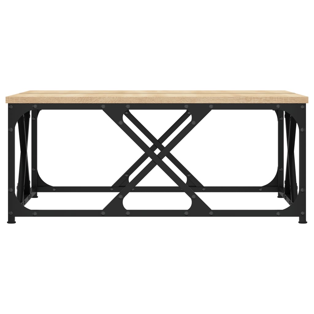 Mesa de centro 70x70x30 cm derivados de madeira carvalho sonoma