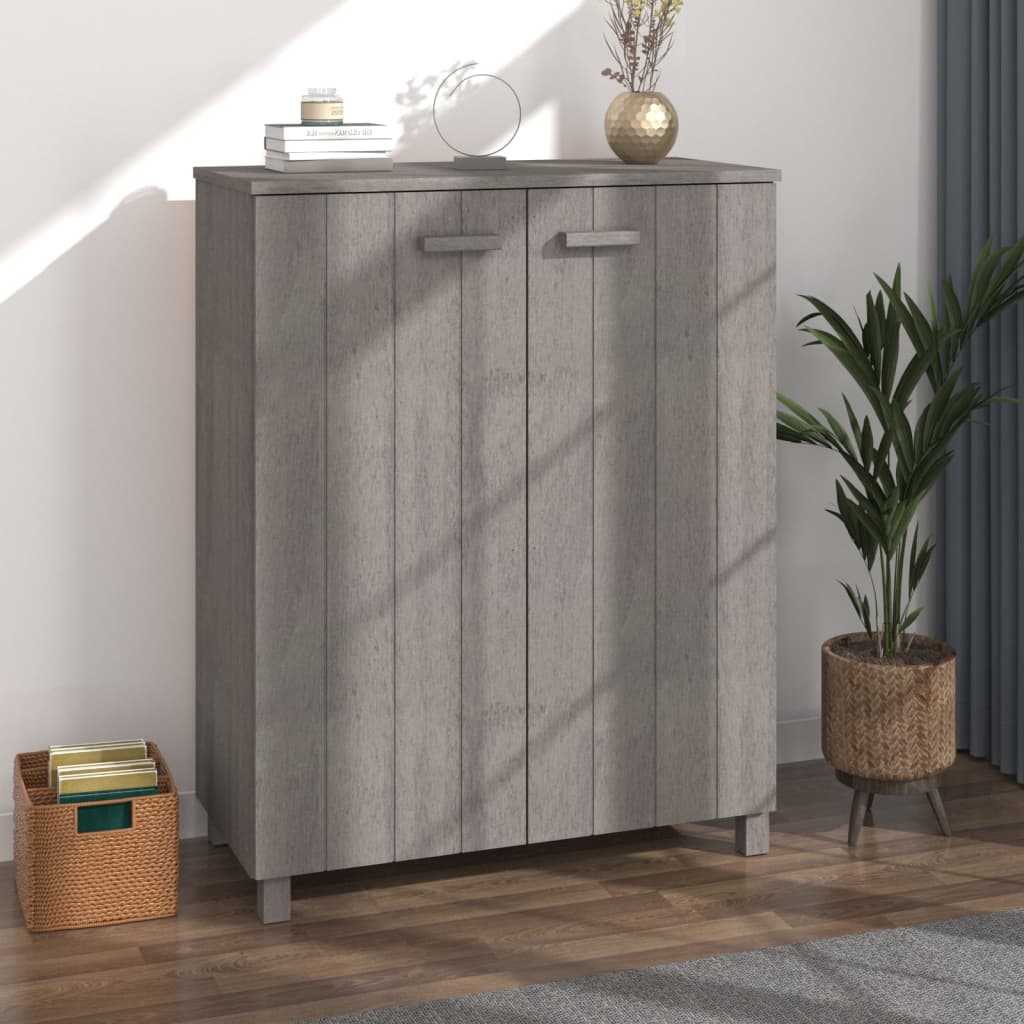 Sapateira hamar 85x40x108 cm pinho maciço cinza-claro