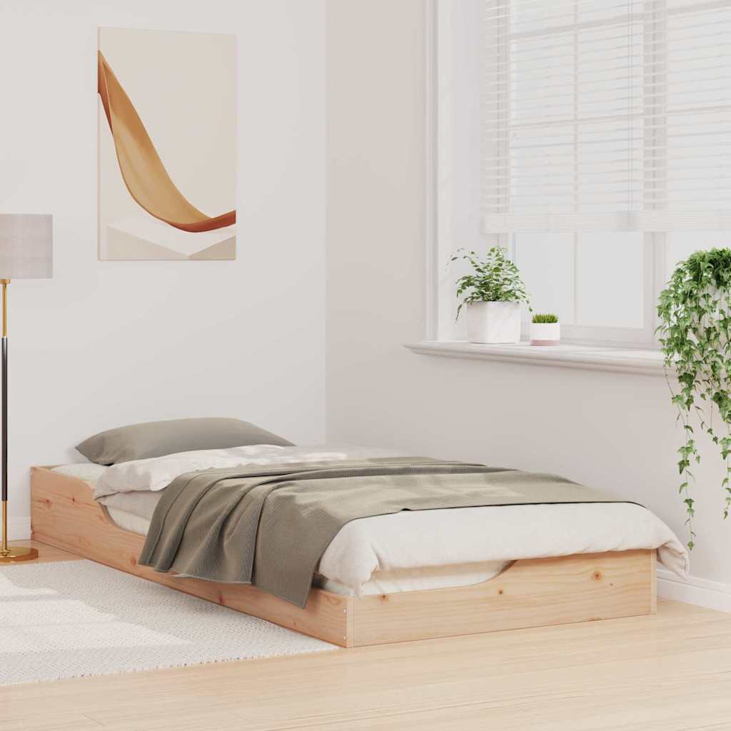 Estrutura da cama castanho 100 x 210 cm