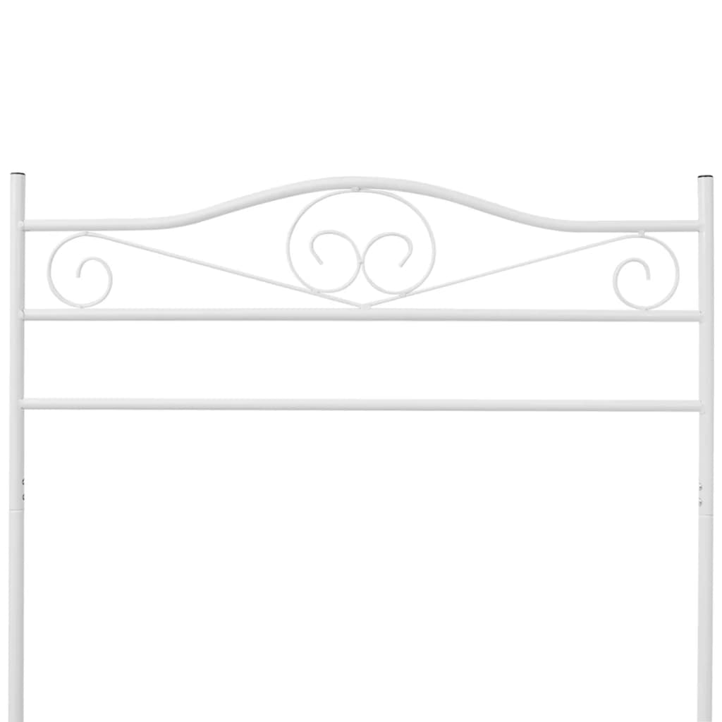 Bengaleiro de aço com prateleira, branco