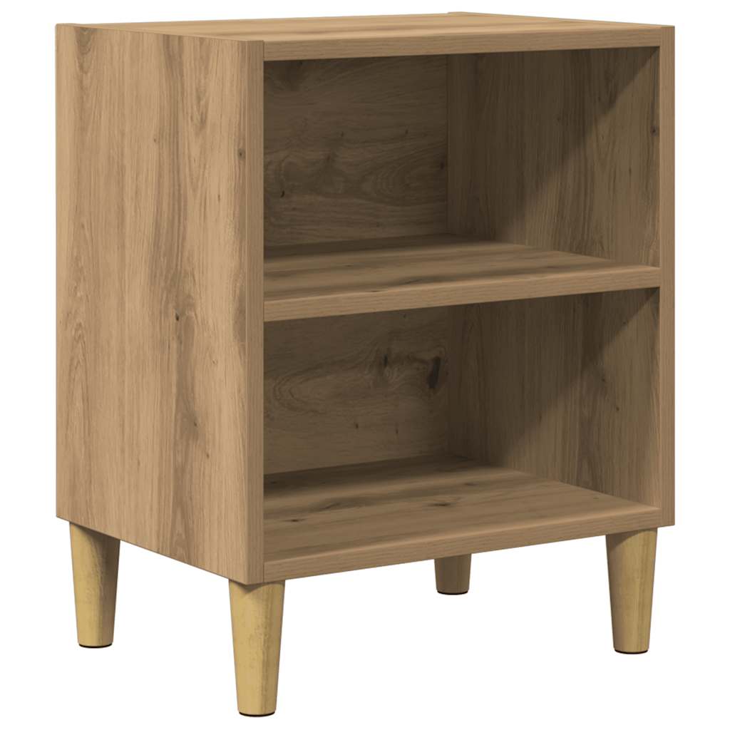 Mesa de cabeceira em carvalho artesanal 40x30x50 cm