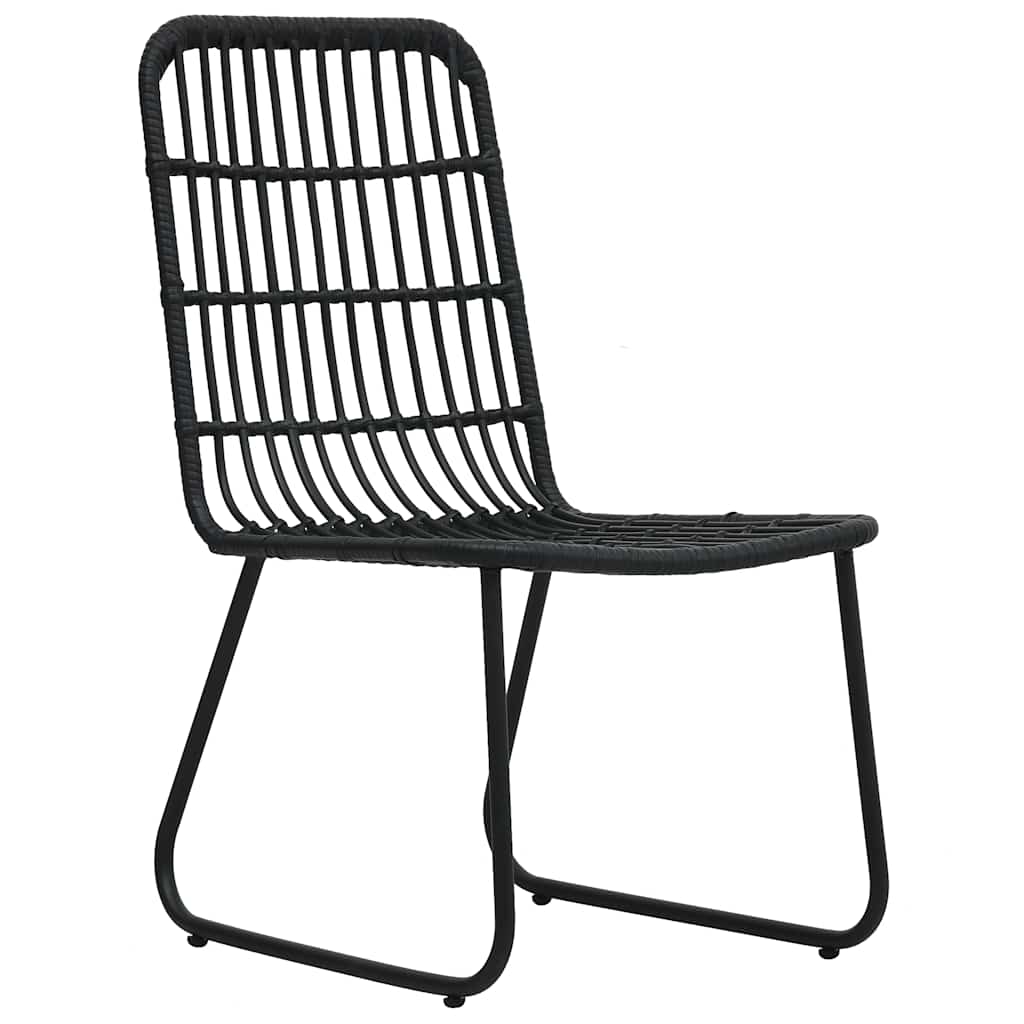 5 Pcs conjunto de jantar para exterior vime PE e vidro