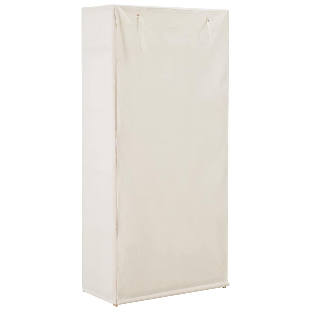 Roupeiro 79x40x170 cm tecido branco