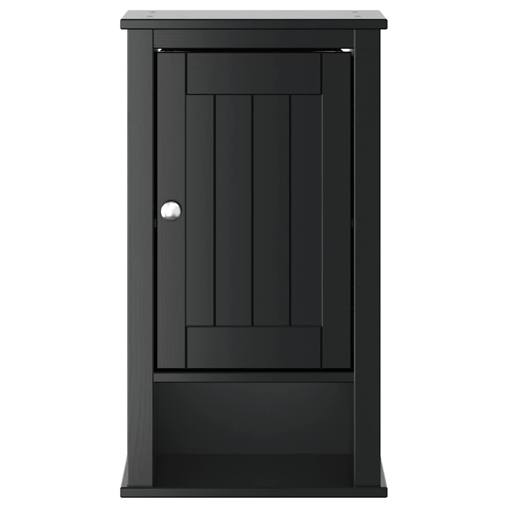 Móvel de parede p/ wc berg 40x27x71,5 cm pinho maciço preto