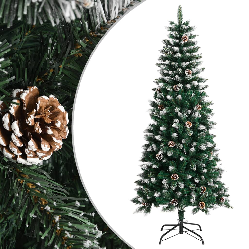 Árvore de natal artificial com suporte 150 cm PVC verde