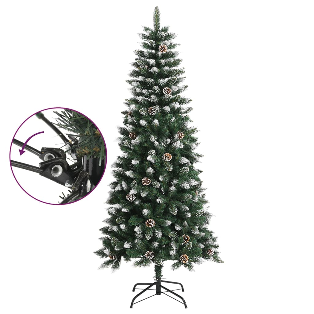Árvore de natal artificial com suporte 150 cm PVC verde