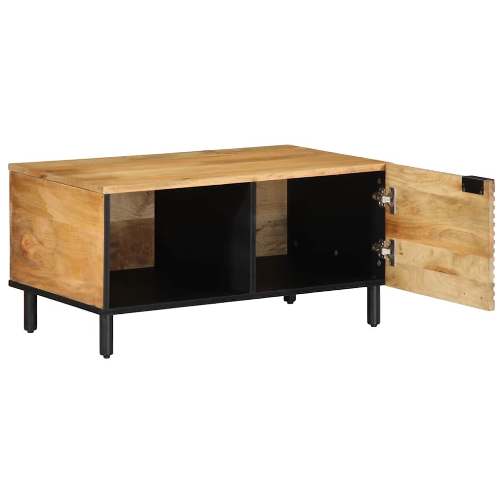 Mesa de centro castanho 80x50x40 cm madeira de mangueira maciça