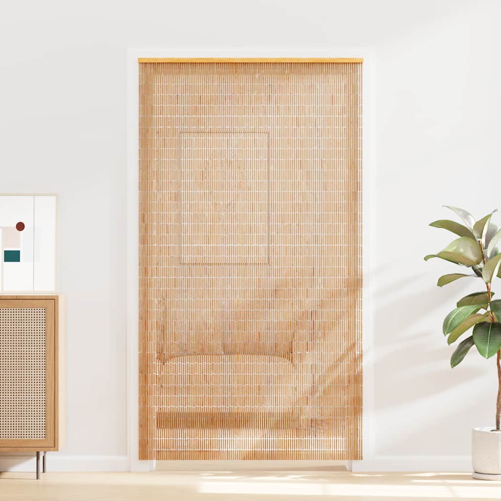 Cortina de porta anti-insetos em bambu 120x220 cm