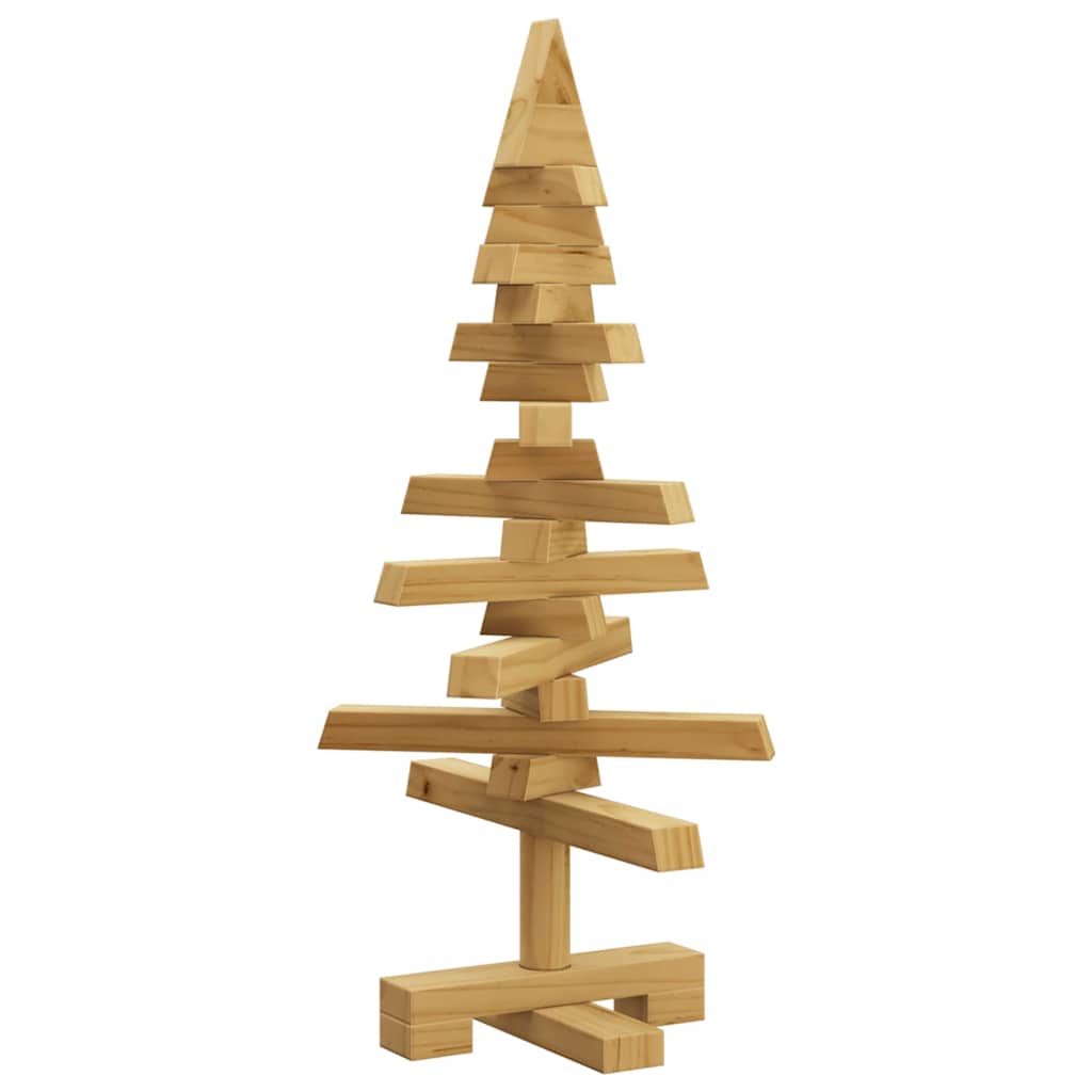 Árvore de natal de madeira madeira de pinho maciça