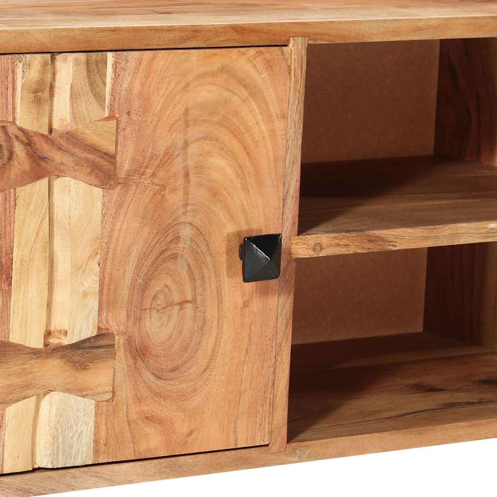 Móvel de TV 118x30x45 cm madeira de acácia maciça