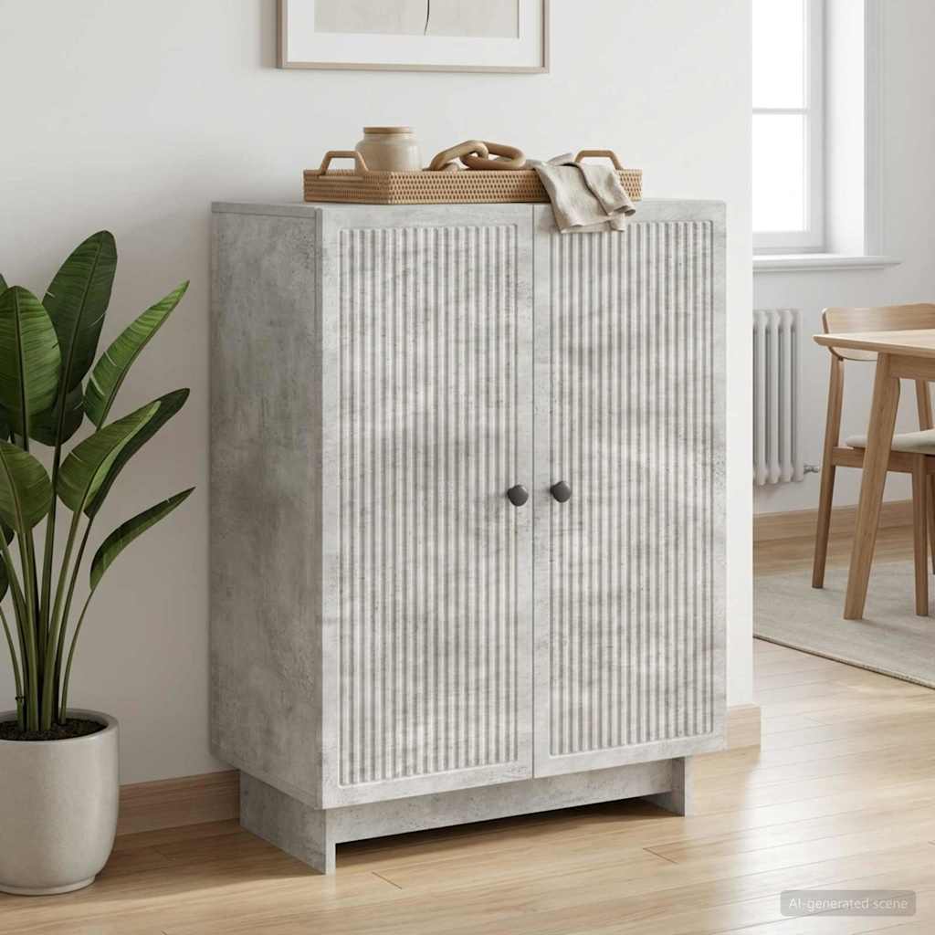 Buffet cinzento cimento 66 x 34,5 x 90 cm derivados de madeira