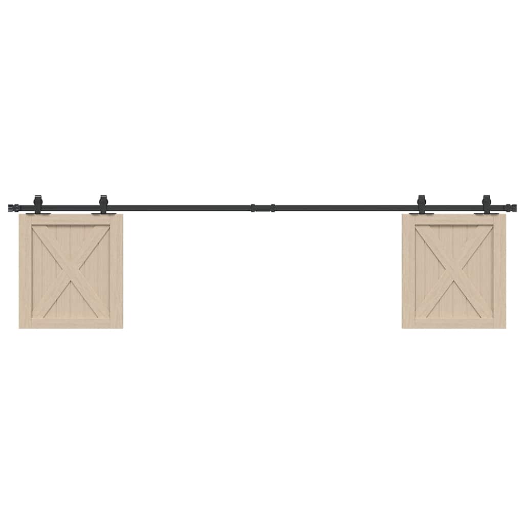 Kit para armário deslizante aço carbono 213 cm