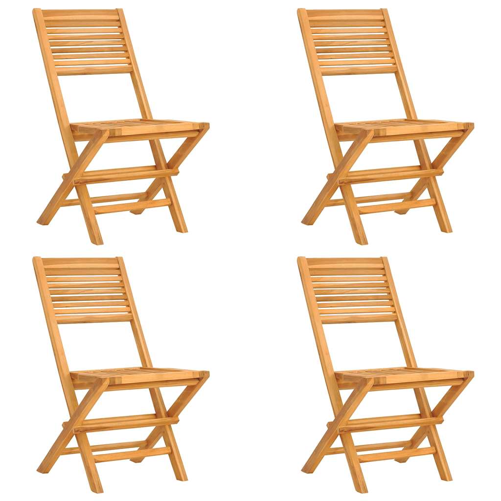 5 Pcs conjunto de jantar p/ jardim madeira de teca maciça