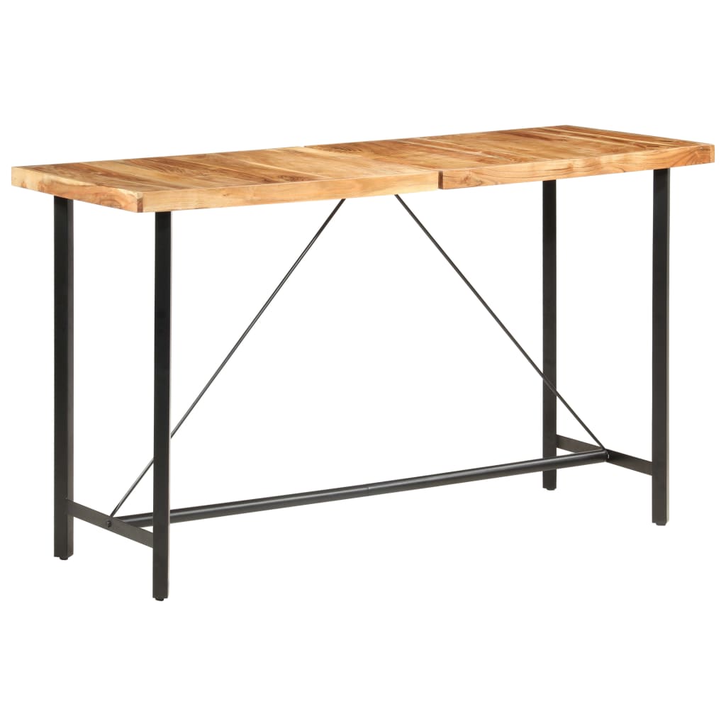 Mesa de bar 180x70x107 cm madeira de acácia maciça
