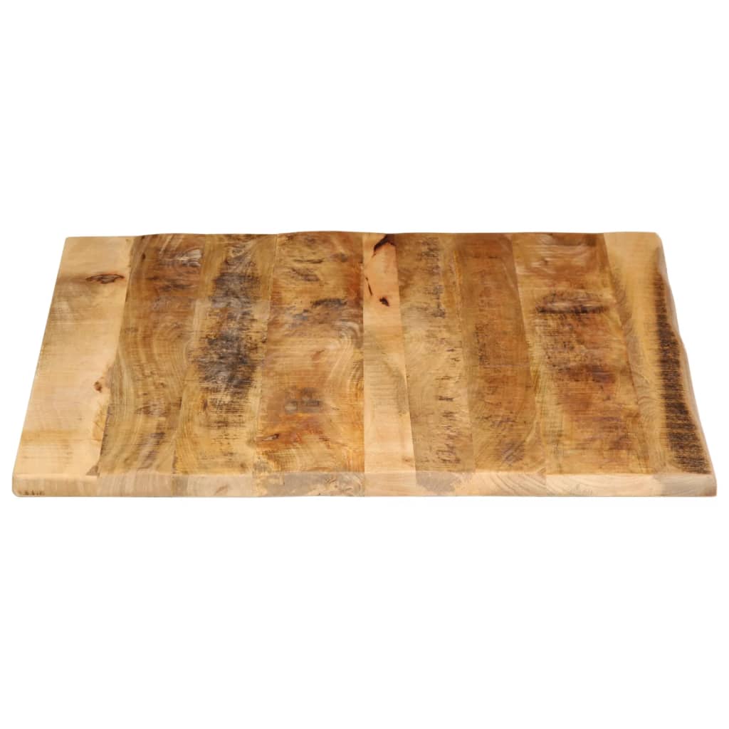 Tampo de mesa borda viva 100x80x2,5 cm mangueira áspera maciça