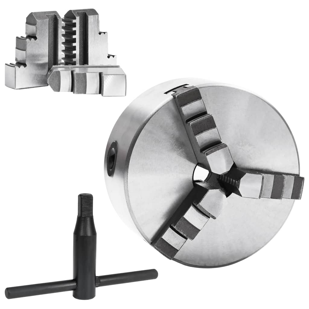Bucha de torno autocentrante com 3 grampos 125 mm aço k11 125