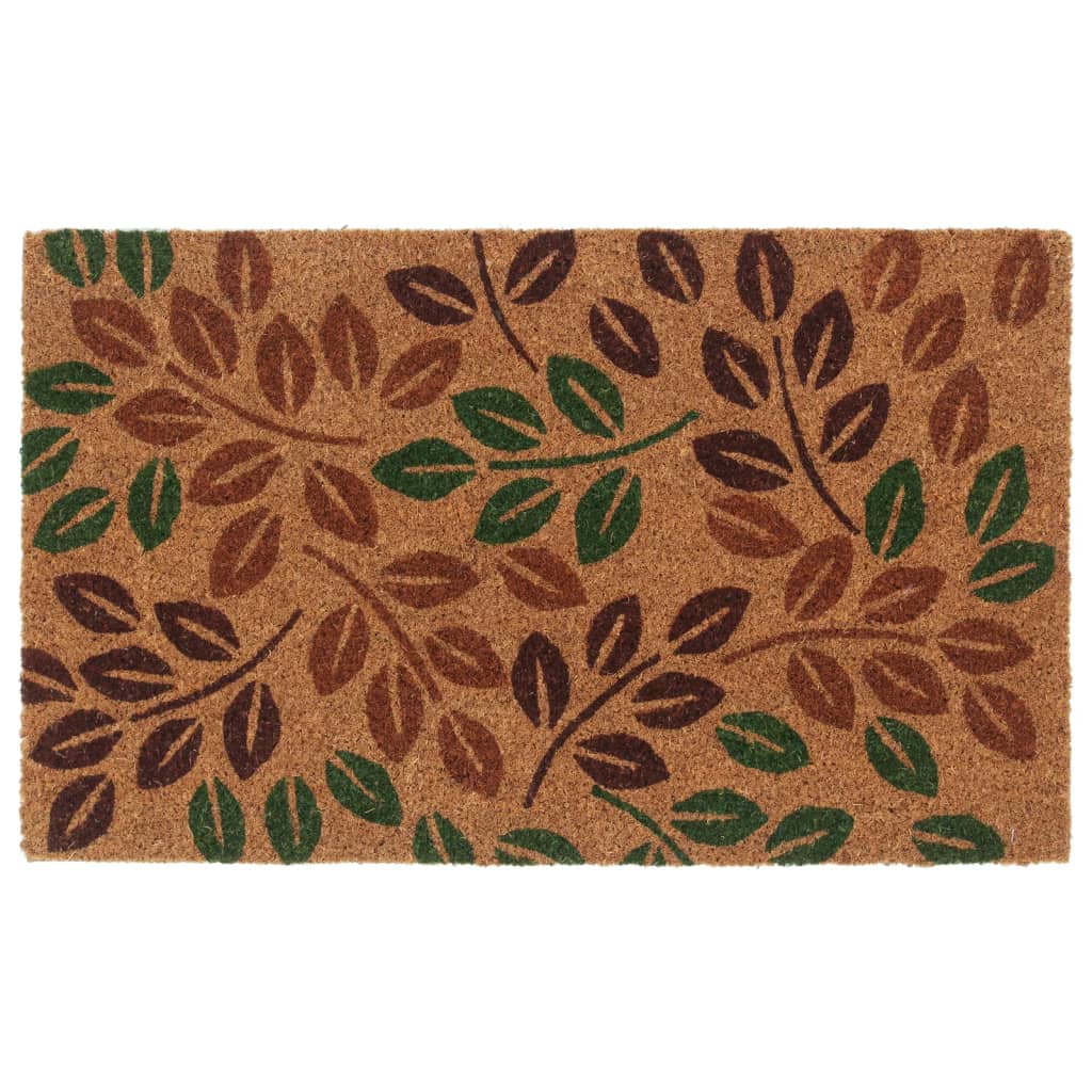 Tapete de porta 45x75 cm fibra de coco tufada natural