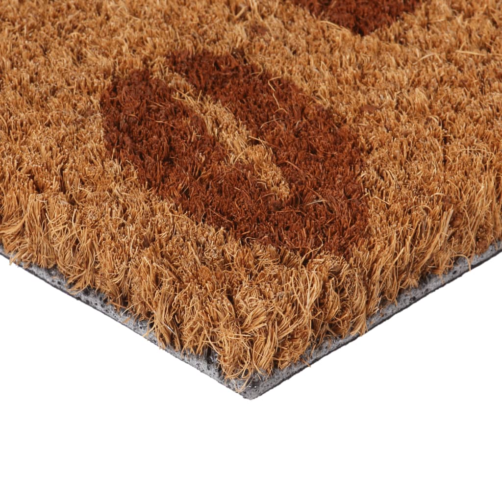 Tapete de porta 45x75 cm fibra de coco tufada natural
