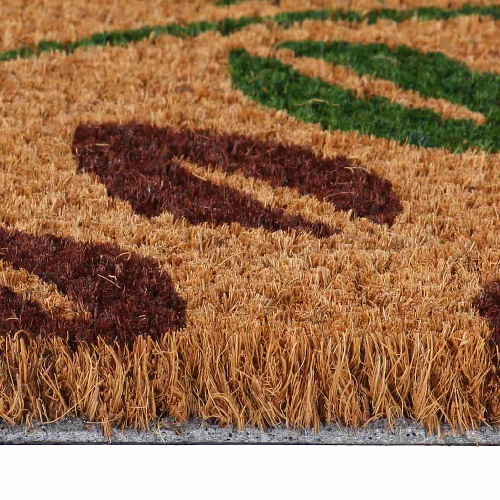 Tapete de porta 45x75 cm fibra de coco tufada natural