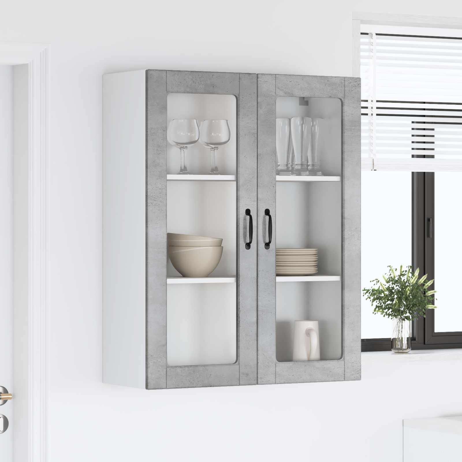 Painel de lava-louça kalmar cinzento 80 x 31 x 100 cm