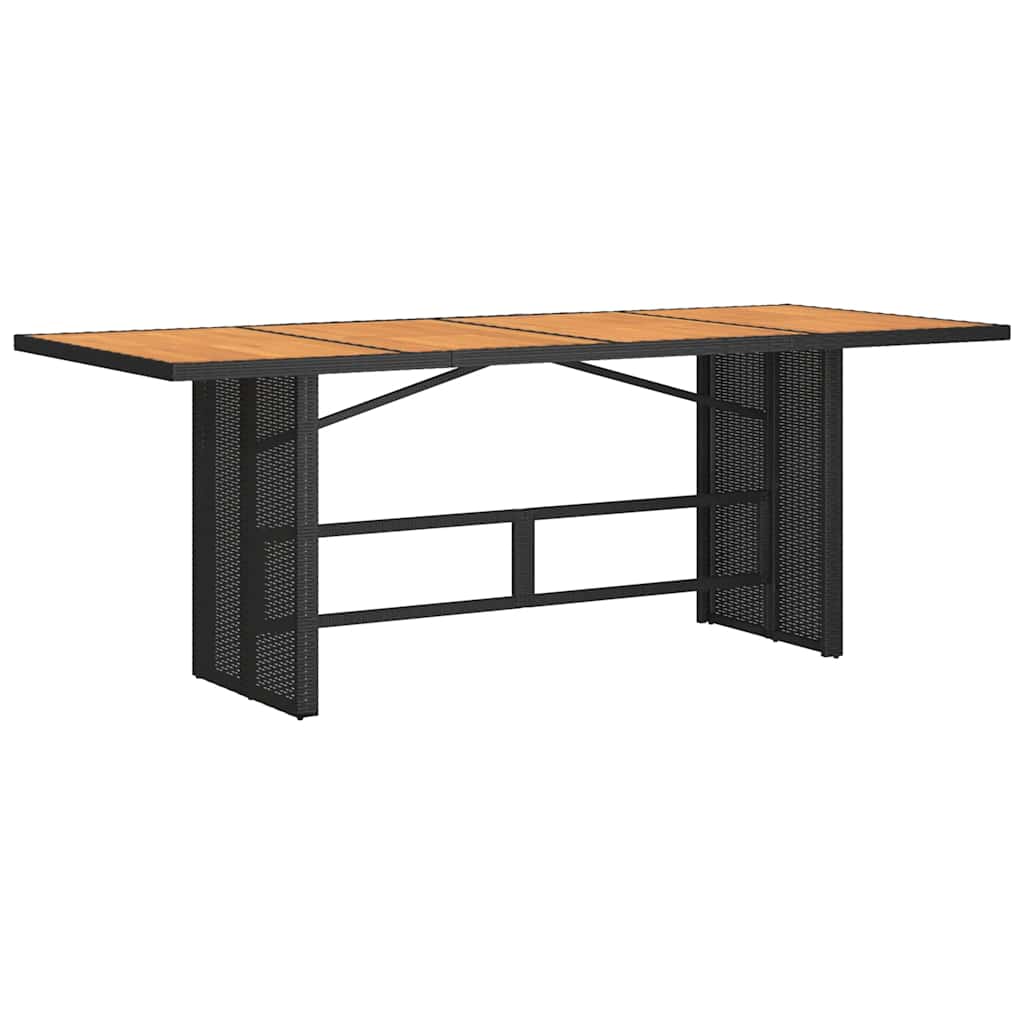 9 Pcs conjunto de jantar p/ jardim c/ almofadões vime PE preto