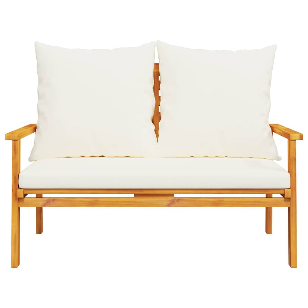 Conjunto de jardim com almofadão madeira de acácia maciça