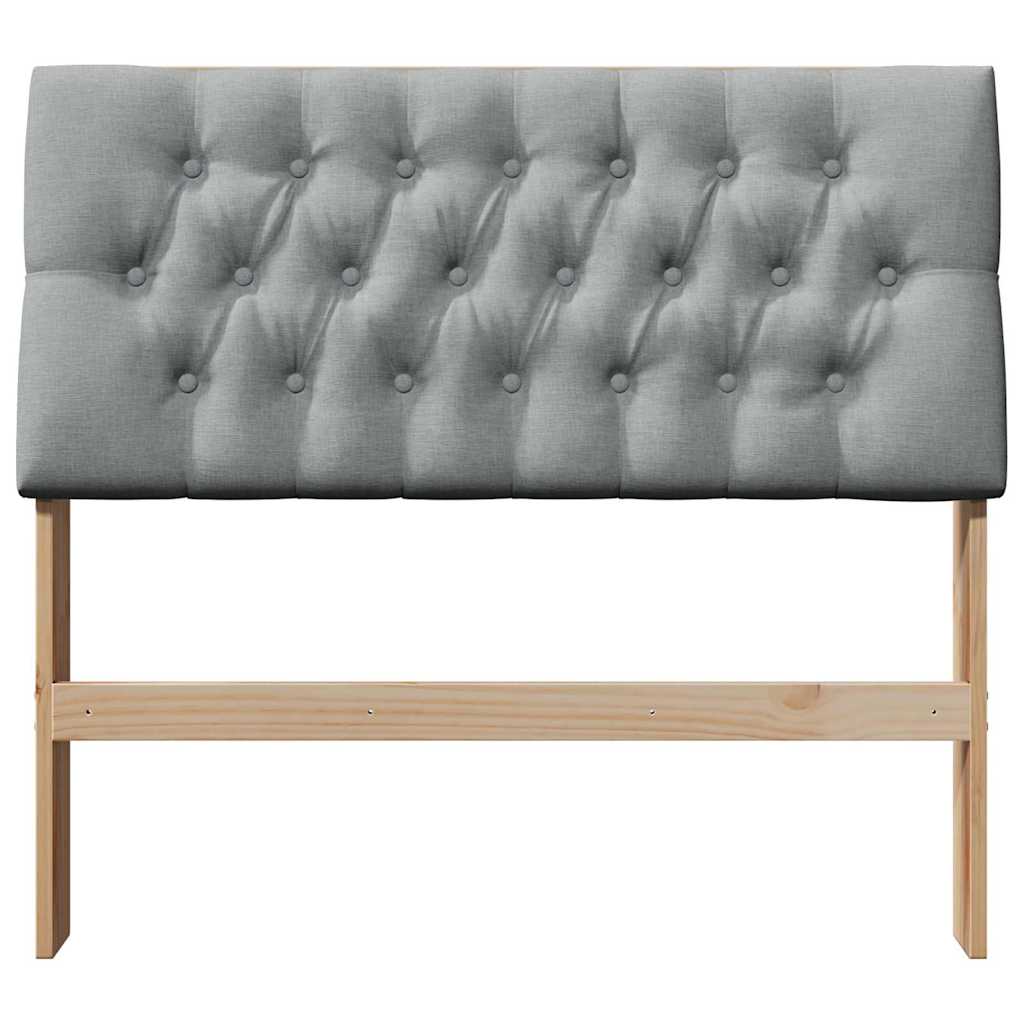 Cabeceira estofada cinzento-claro 100 cm