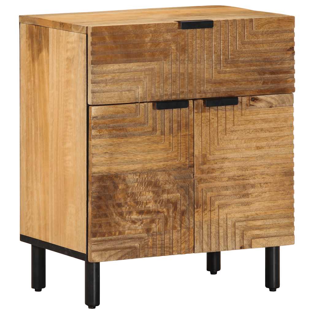 Mesa de cabeceira 50x33x60 cm madeira de mangueira maciça